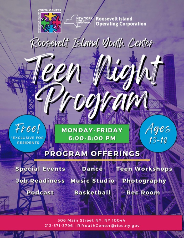 Teen Night School Year Program Flyer